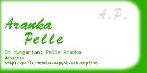 aranka pelle business card